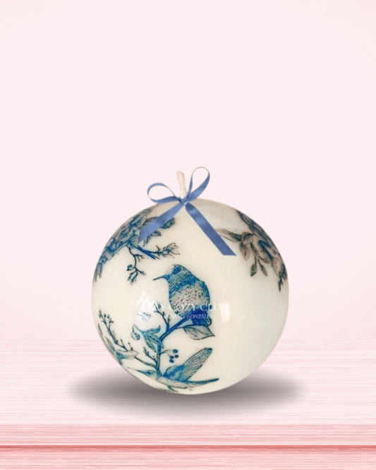 Vela decorativa de porcelana