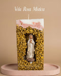 Vela cuadrada Rosa Mística